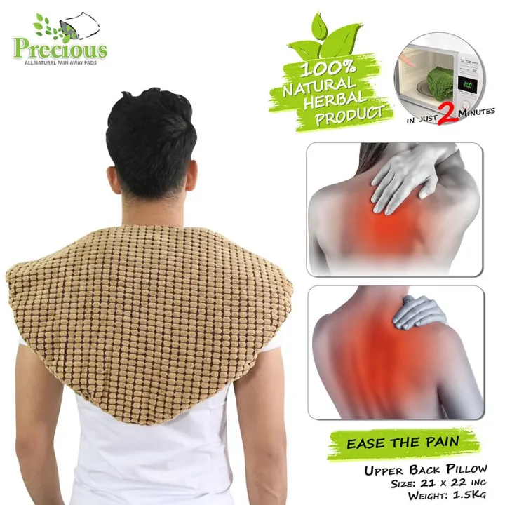 Precious Herbal Pillow Upper Back Pad Microwave Hot and Cold Compress