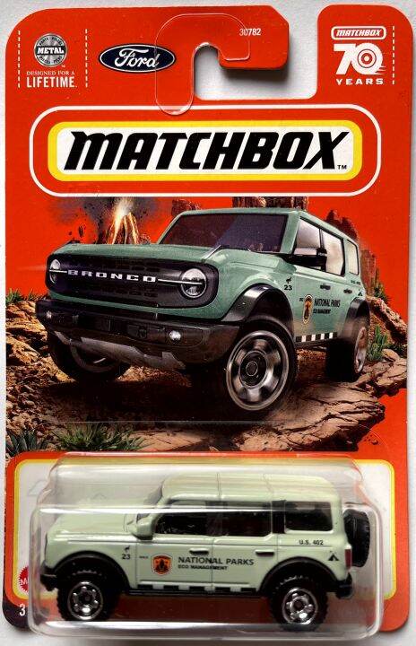 Matchbox - 70th Anniversary - 2021 Ford Bronco Green (33) | Lazada PH