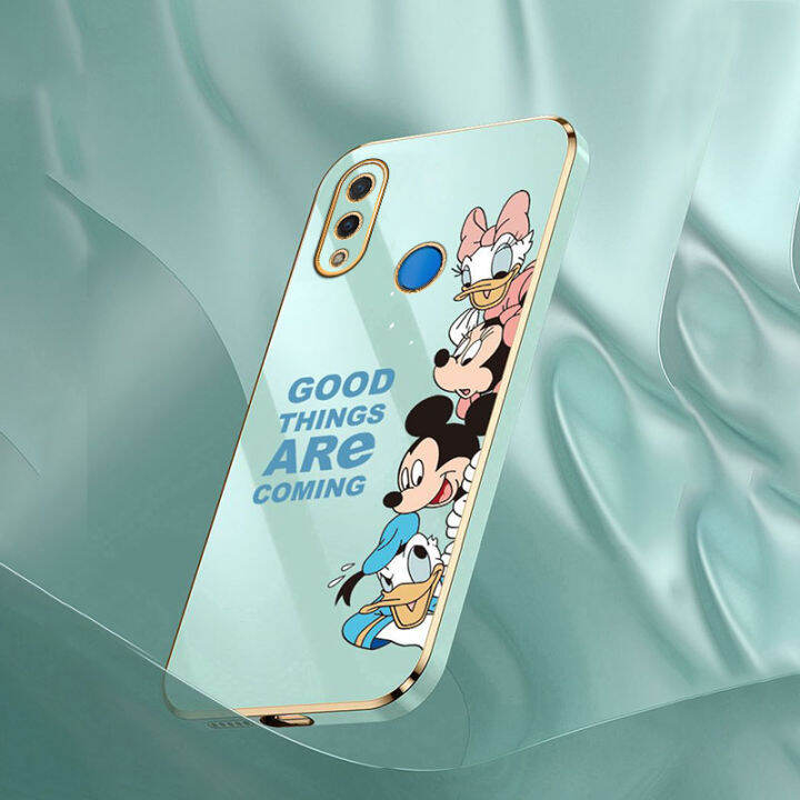 jiefie-การ์ตูน-mickey-mouse-สำหรับ-huawei-y9-2019-y9s-y9-prime-y7a-y6p-y7-pro-น่ารัก-mini-daisy-chrome-soft-tpu-โทรศัพท์กรณี