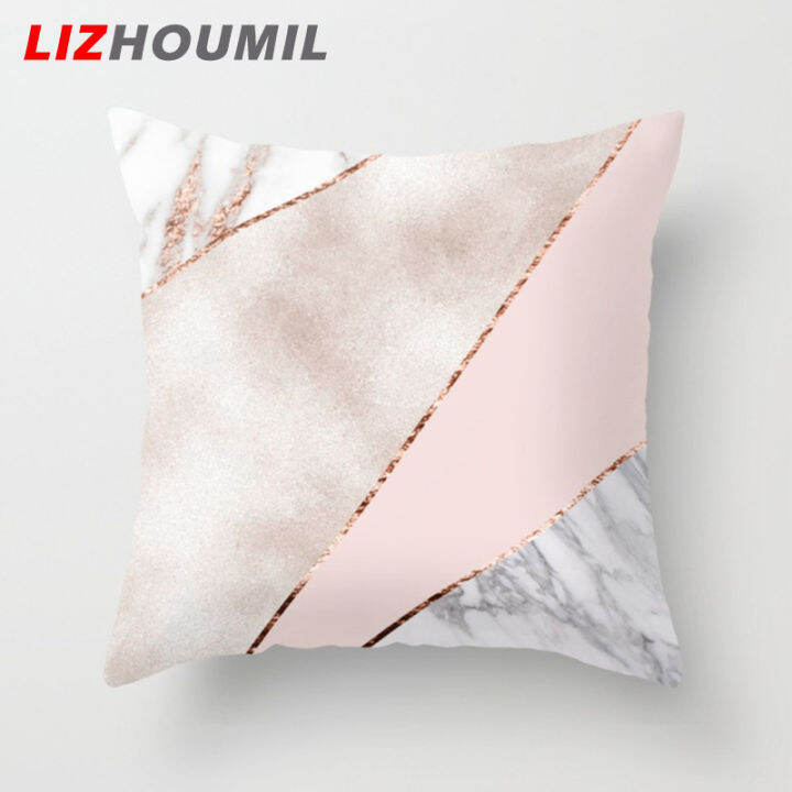 lizhoumil-ปลอกหมอนตกแต่งปลอกหมอนพิมพ์สี45x45cm-ปลอกหมอนโซฟาสี่เหลี่ยมสไตล์เรขาคณิต