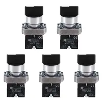 6X 22mm Latching 2 NO 3-Position Rotary Selector Select Switch ZB2-BE101C Black