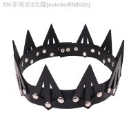 【hot】﹍♈  couro coroa para Masquerade acessórios do traje adereços Cosplay rei e rainha gótico casamento festa de aniversário