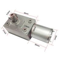 【YF】✗✓✷  6V 24V Worm Motor 12V Reducer 3-210RPM Torque Electric Metal Reverse Lock