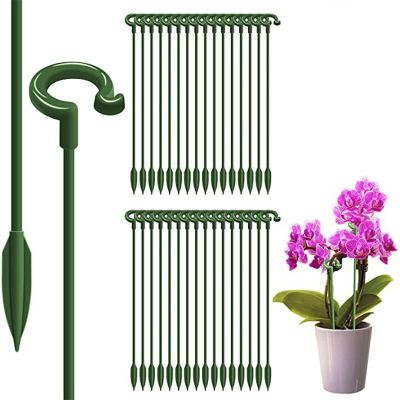 hot【DT】 5/10PCS Plastic Supports Stakes Sticks Reusable Garden Fixing Indoor Vegetable Holder Bracket