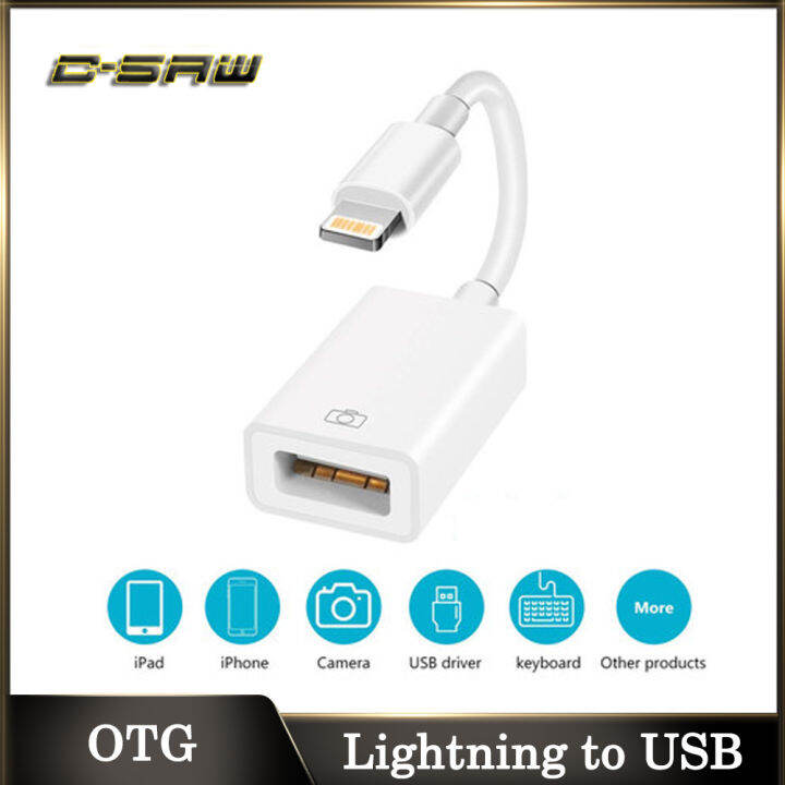 C-SAW USB OTG Để Bộ Chuyển Đổi Camera Cho Cáp Lightning Tai Nghe MIDI Đàn