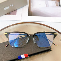 New York THOM Brand Designer Eyeglasses Frame Retro Square Alloy Acetate Glasses TBX422 Blue Light Prescription Optical Eyewear