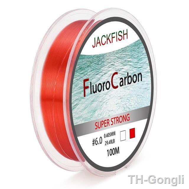 hot-jackfish-100m-fluorocarbon-fishing-red-clear-two-colors-4-32lb-carbon-fly-line-pesca