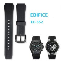 Silicone Watch Correa Strap For Casio EDIFICE Series EF-552PB-1A2 Watchband EF552 Durable Belt Rubber For Men Band Wristband