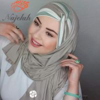 Jilbab Modal Islam ชุดอะบายาจิลแบ็บ UNITA Wanita Abayas Turban Turban Syal Kepala Gun หมวกมุสลิม Wanita Selendang Bungkus Mewah Instan