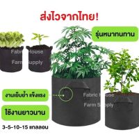 Grow bag กระถางผ้า สีดำ กระถางผ้าปลูกต้นไม้ ถุงปลูกต้นไม้ กระถางต้นไม้ ของแท้