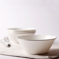 luxury bone china ceramic tableware brief bowls salad noodle soup grain corn flakes oatmeal fruit bowls western