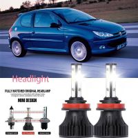 หลอดไฟหน้ารถยนต์ LED LAI 40w 6000k สีขาว สําหรับ Peugeot 206 Saloon 2007-2023