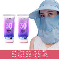 Shezi ใบหน้าร่างกายครีมกันแดดไวท์เทนนิ่ง SPF30ผู้หญิงหมวกฤดูร้อนชุดปรับ Visor ป้องกันรังสียูวีที่มีระบายอากาศครีมกันแดดหมวก