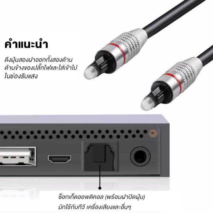 ใหม่-ความยาว-1-5-ม-สายสัญญาณเสียงออปติคัล-toslink-สายออปติคัลดิจิตอลสำหรับทีวี-เครื่องเสียง-โฮมเธียเตอร์-สายเคเบิลออปติคัลคุณภาพสูง-ระบบเสียงออปติคัลดิจิตอล-สายเคเบิลออปติคัลของเครื่องเล่น