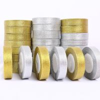 ► 6MM-50MM 25yards/Roll Gold/Silver Silk Satin Ribbon For Handmade Bow Craft Wedding Christmas Decoration DIY Card Gift Wrapping