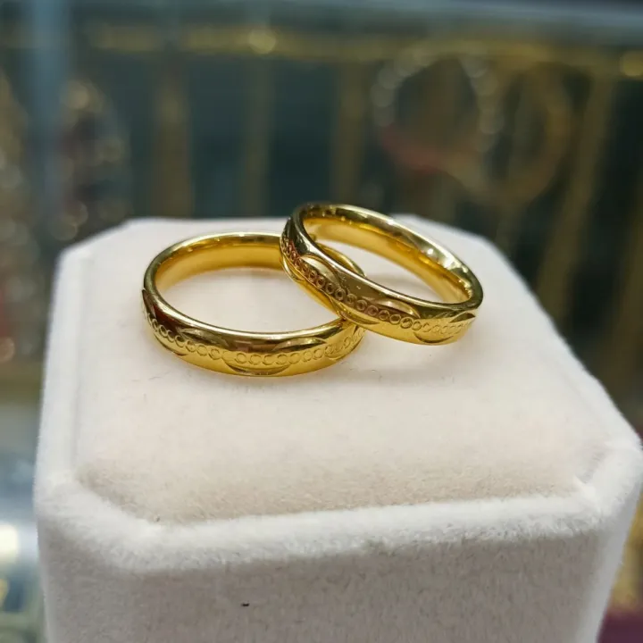 WEDDING RING SINGAPORE GOLD AUTHENTIC!! Lazada PH