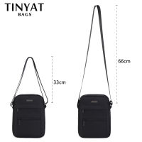 TINYTA bag for men light men shoulder bag for 9.7 pad 9 pocket waterproof casual shoulder bag black canvas messenger bag T5001