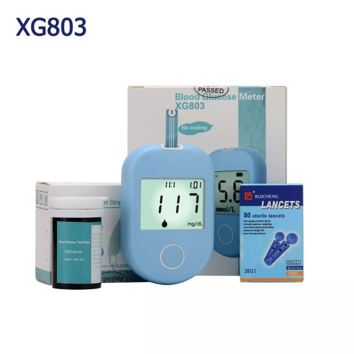 อัตโนมัติ-เครื่องวัดน้ำตาล-รุ่นxg803-ตรวจสอบระดับน้ำตาลในเลือด