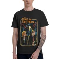 New product Anime Mens The X Files T-Shirt Graphic The Truth Is Out There Tshirt Short Sleeve Hip Hop T Shirt Homme Cotton Tee Gift Idea