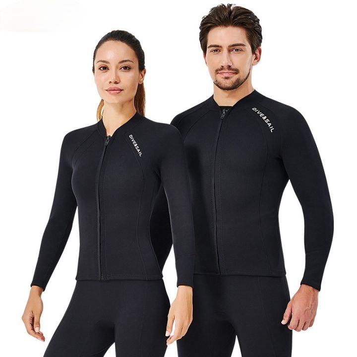 เสื้อ2มม-แขนยาวชุดยางดำน้ำสำหรับผู้ชายผู้หญิงชุดดำน้ำชุดดำน้ำชุดคู่2023ขายดี