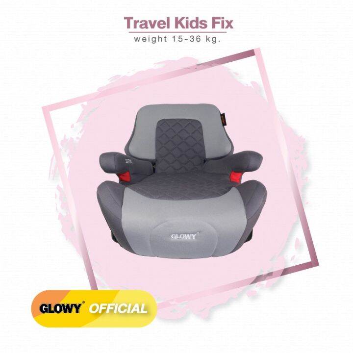 glowy-คาร์ซีท-รุ่น-travel-kids-fix-booster-seat-สำหรับเด็ก-15-36-kg-ติดตั้งได้ทั้ง-isofix-และเข็มขัดนิรภัย-3-จุด