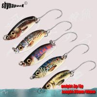 【hot】◎♨ 5g Metal Spinner casting Set ultralight freshwater brass bait trout pike lake spinning pesca Hard Bait