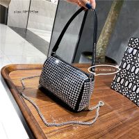 Brand Wang Luxury Handbags Women 2021 Springsummer Fashion Chain Crossbody Bags Flash Diamond Shoulder Bag Lady Daily Totes