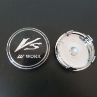 4Pcs 60Mm VS W Work Wheels Center Hub Caps Logo Emblem Badge Car Styling Rims Cover