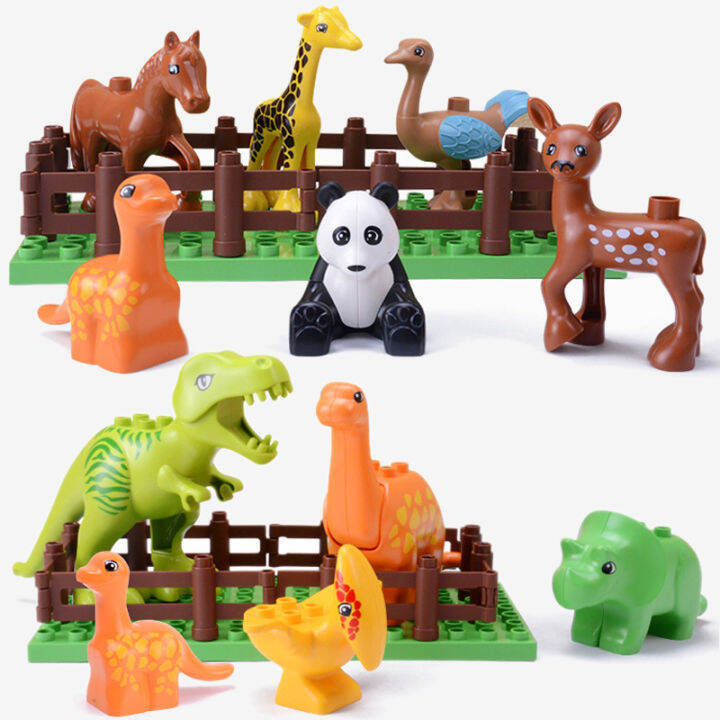 Animal Blocks Compatible Duplo Big Building Blocks for Kids Bricks with