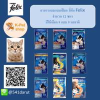 Felix Cat Food Pouch 1 Carton (85 g/ 1 pc) x 12 pcs อาหารแมวชนิดเปียก เฟลิกซ์ (85 กรัม/ 1 ซอง) x 12 ซอง