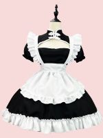 Chinese Chongsam Anime Cosplay Maid Costume Plus Size Lolita Princess Halloween Black White Japanese School Girl Kawaii Clothing