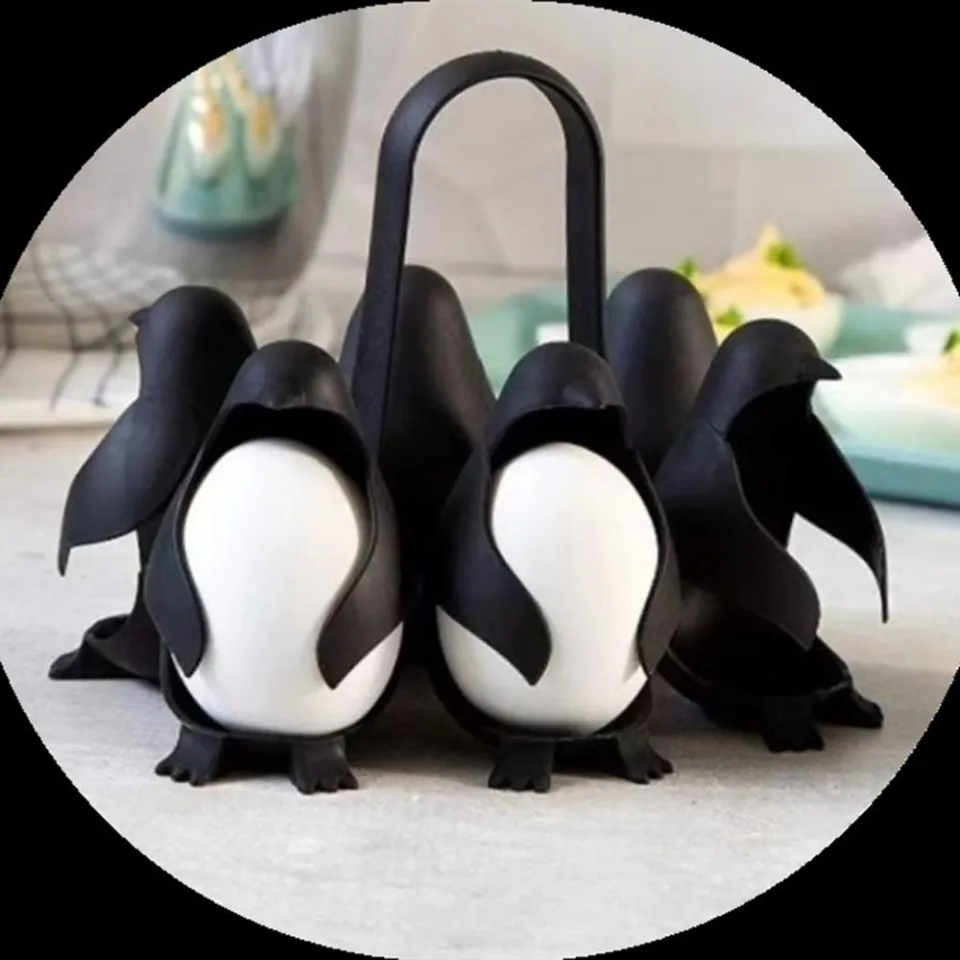 Penguin Shaped Boiled Eggs Cooker Penguin Shaped Eggs Holder Fun Kitchen  Tool