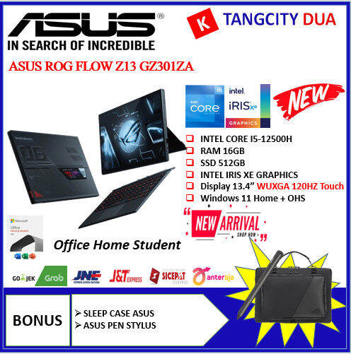 Laptop Gaming 2in1 Asus Rog Flow Z13 Gz301za I5 Gen12th 16gb Ssd Wuxga Original Lazada Indonesia 3408