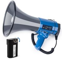 50W Outdoor Handheld Megaphone Speaker with Recordable Loudspeaker Tweeter Horn Tour Guide Speakers Loud Volume Megaphones