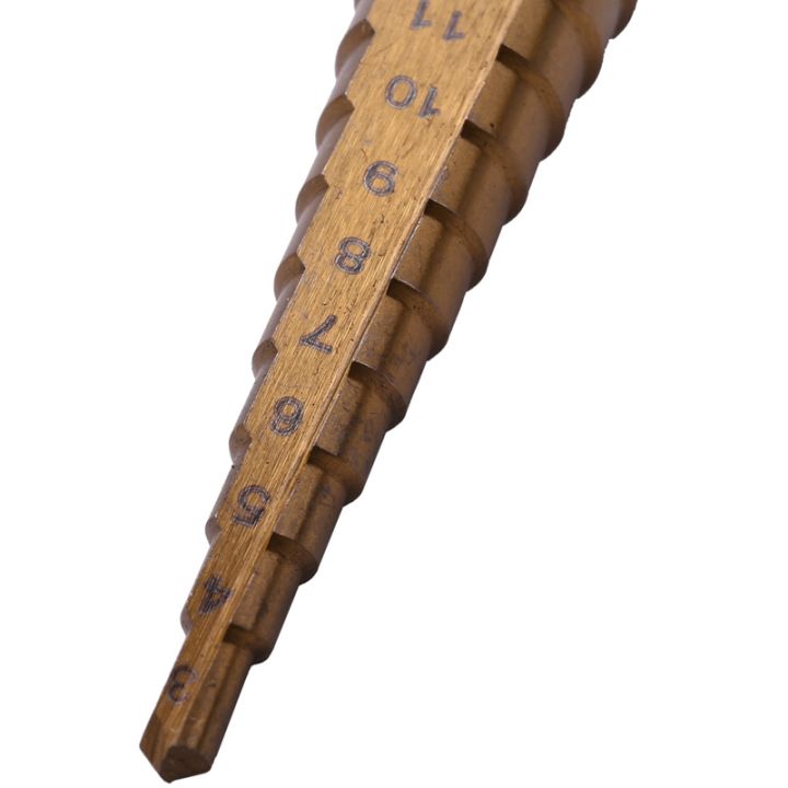 1-4-inch-hex-shank-hss-high-speed-steel-titanium-coated-step-drill-bit-3-13mm