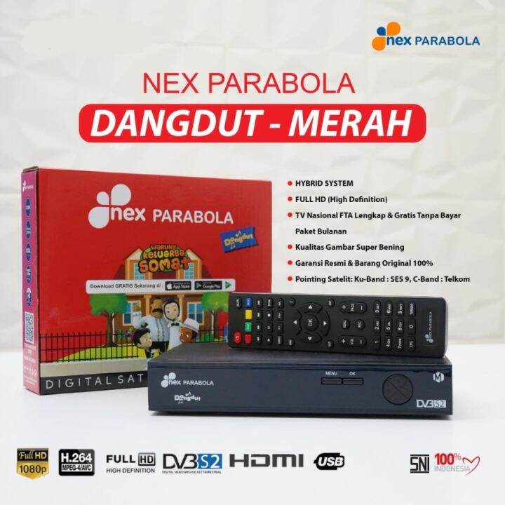 RECEIVER PARABOLA MATRIX NEX PARABOLA TYE DANGDUT MERAH Lazada