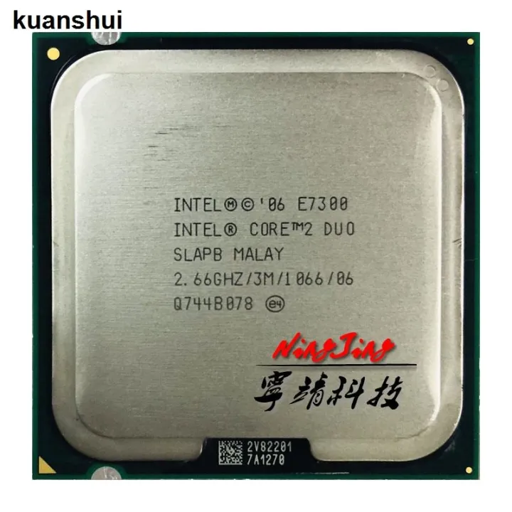 Intel Core 2 Duo E7300 2.6 GHz โปรเซสเซอร์ CPU Dual Core 65W 3M 1066 ...