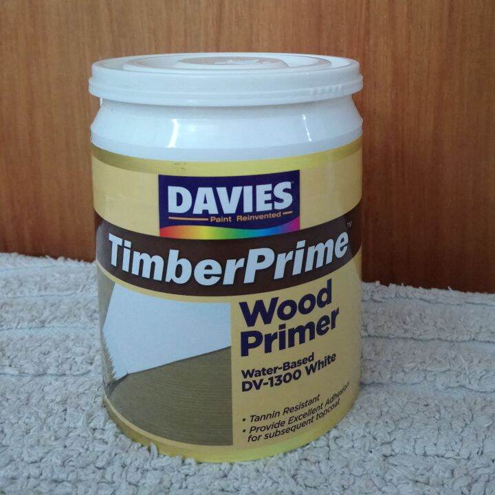 1Litre Davies Timber Prime Wood Primer Water Based DV1300 White