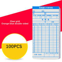 100 ชิ้นหนาบัตรเวลาสากล,Timesheetรายเดือน,นาฬิกาTimecard-100 แพ็ค,บัตรสำหรับนาฬิกาเวลาหมัด,พนักงานเข้าร่วมประชุม,บันทึกเงินเดือน,ธุรกิจขนาดเล็ก