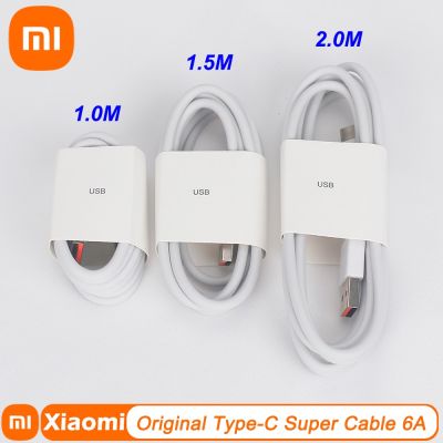 6A 66W USB C Cable Super-Fast Cable For Xiaomi Mate 40 50 Fast Charging USB Type C Charger Cable For Xiaomi 11 10 Pro USB-C Cord Cables  Converters