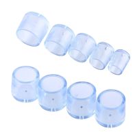 ☇✙☃ 8Pcs Furniture Leg Foot Protector Transparent Table Chair Foot Cover Silicone Wear-resistant Cap Noise Reduction Protect Floor