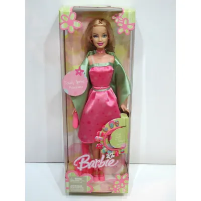 MATTEL BARBIE Totally Spring - Nail Set and Barbie Doll