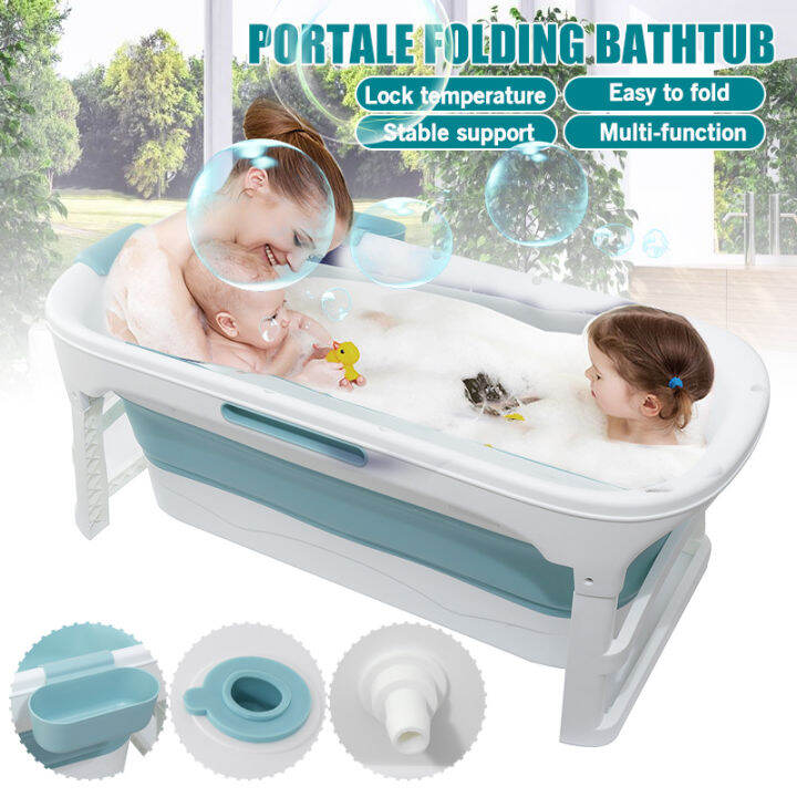 Plastic Portable Bathtub for Adult One Person Twins Bath Full Body Bath