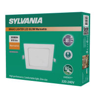 SYLVANIA  ดาวน์ไลท์แบบฝังฝ้า รุ่น BRAVO LIGHTER LED V SQ 9W WW แสงวอร์มไวท์ หน้าเหลี่ยม