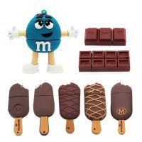 TEXT ME 64GB cartoon M M bean usb flash drive Oreo ice cream usb 2.0 4GB 8GB 16GB 32GB 128GBpendrive gift usb