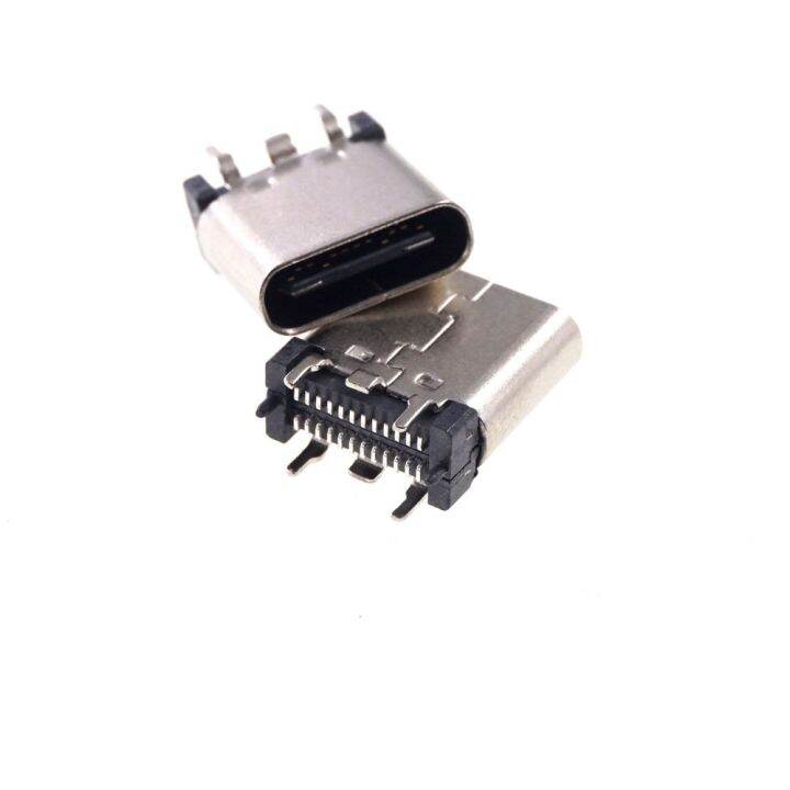 Ldmd 5 Pcs Usb 31 Type C Connector 24 Pin Female Socket Receptacle Surface Mount Straight 0682