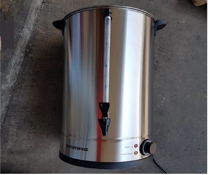 orimas wb30 30L water boiler boil drinking big giant huge large heater hot  warmer dispenser kettle thermo pot power supply electric full stainless  steel thermal power supply control adjust close on high