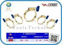 Pack: 5 Pcs Clamp,Clips  ORBIT เข็มขัดเหล็ก/เข็มขัดสแตนเลสออบิท