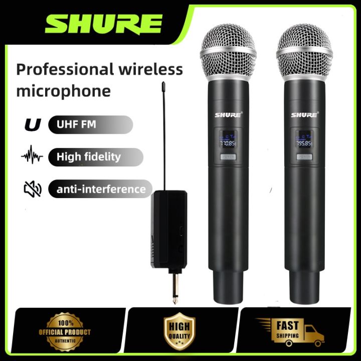 Shure Wireless Microphone Original Rechargeable for Videoke Karaoke HD ...