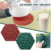 【CW】 Hot Sale Thick Silicone Table Effect Anti-Slip Soft Coaster Heat-Resistant Placemat for Bar Mats